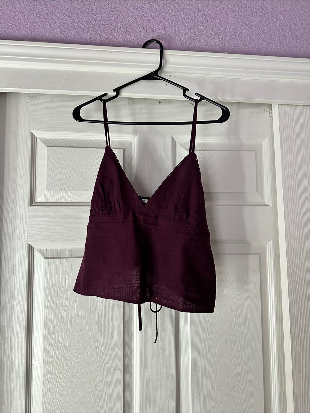 Cotton On Women’s Deep Plum V-Neck Spaghetti Strap Camisole